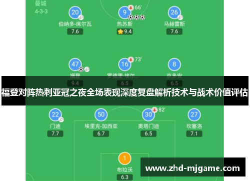 福登对阵热刺亚冠之夜全场表现深度复盘解析技术与战术价值评估